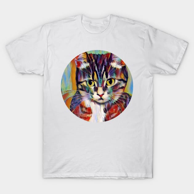 Cheerful floppy cat T-Shirt by GoranDesign